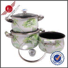 3 PCS Non-Stick Kitchenware Enamel Cookware Set